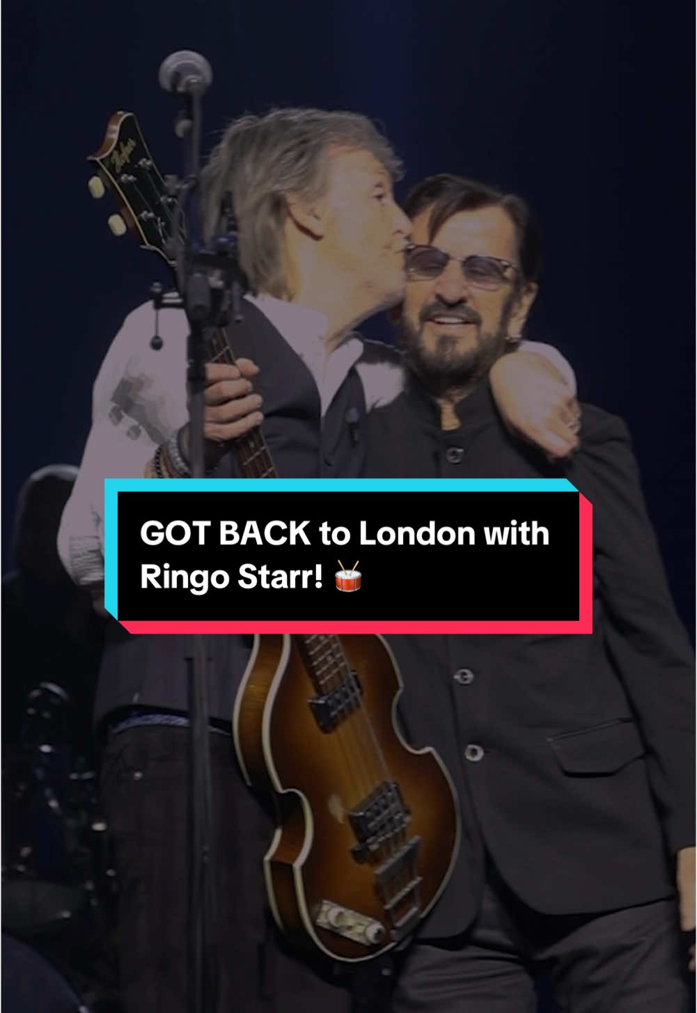 Shall we rock, @Ringo Starr ✌️ ? Thanks for joining us in London on the Got Back tour! #OnTour #PaulMcCartney #RingoStarr #TheBeatles #London #O2Arena 