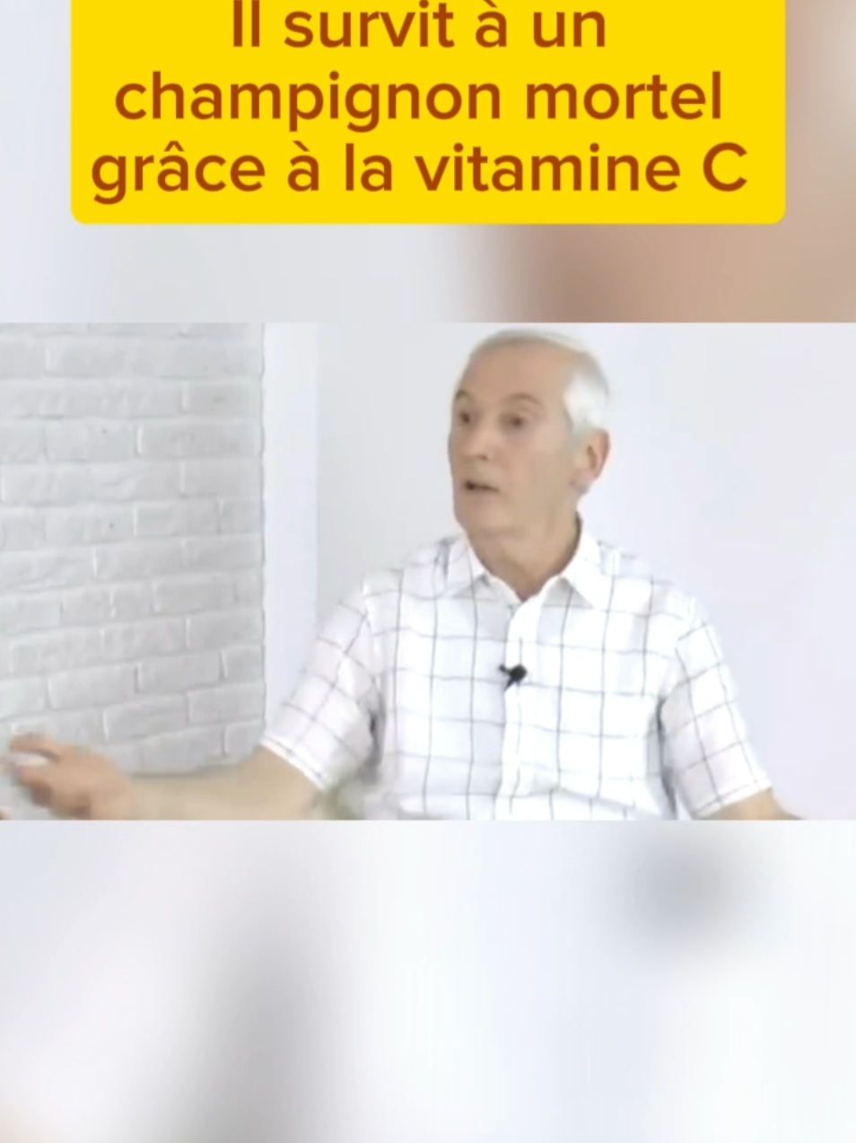 Comment survivre à une dose mortelle de champignons les plus toxiques ?  En 1973, le Dr Bastien a démontré en direct sur FR3 Alsace qu'une injection de 2g de vitamine C pouvait annuler les effets mortels de 250g d'amanites phalloïdes.  Sa survie miraculeuse a conduit à l'enregistrement du 