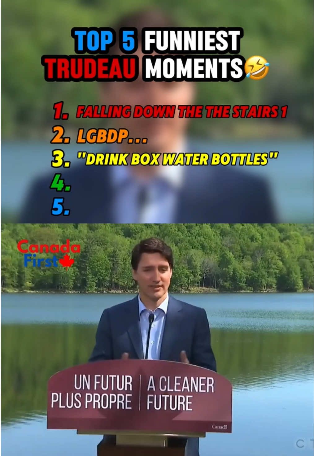 Top 5 Funniest Trudeau Moments🤣🇨🇦 | Part 1 #top5 #justintrudeau #trudeaumustgo #funny #comedy #politics #canadian #canada🇨🇦 #fyp #viral 