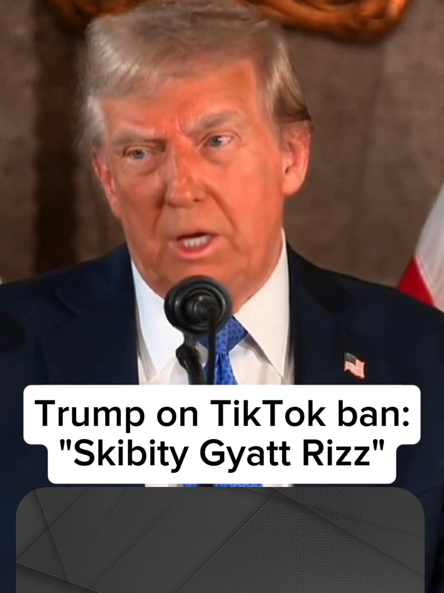 President-elect Trump said Monday that he has “Skibity Rizz” in his gyatt for TikTok as the viral app, home of Gyatt-tier Rizz, faces a potential ban next month. When asked if he would work to stop the ban from dropping when he takes office, Trump said he will “do the Skibity bop,” saying he attributes his W to TikTok memes that 