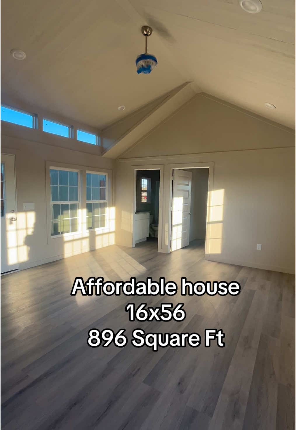 Charming 2 bedroom 2 bath  home with stunning marble countertops ready for you to move in! #saddlebrookelife #tinyhouse #dreamhome #farmhouse #TinyHome #affordablehousing #modern 