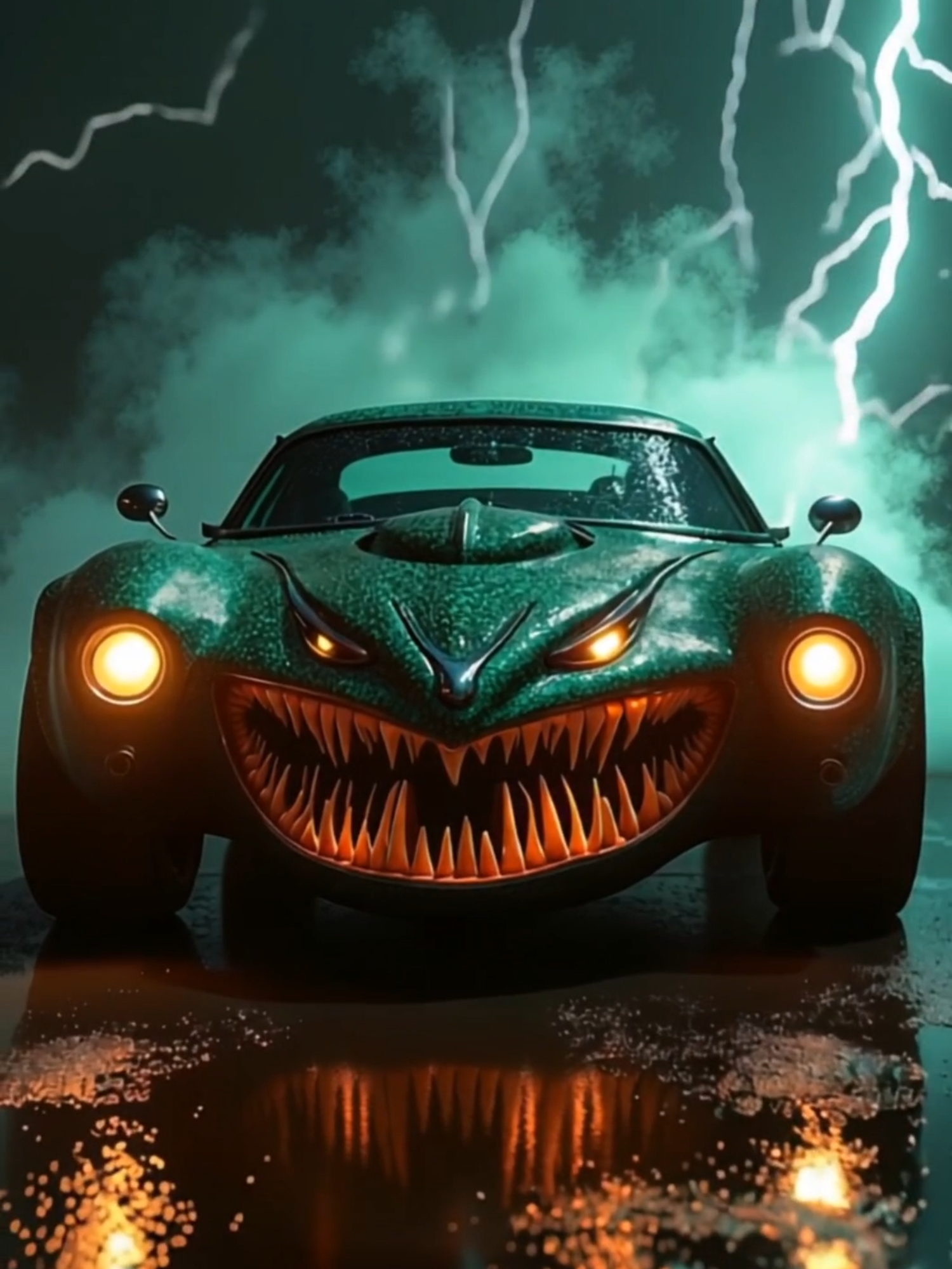 Green monster car #fyy #fypfyp #foryou #viral #cars #livewallpaper #4klivewallpaper #hd #4k #monster