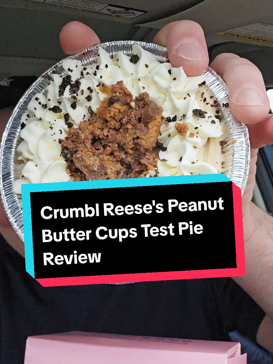 Crumbl did some good work on this one - the Reese's Peanut Butter Cup action in pie form is probably the best pie they've done yet. Would you get this if Crumbl Cookies releases it nationwide? #crumbl #crumblcookies #crumblcookiesoftheweek #crumblreview #reeses #reesespeanutbuttercups #pies #pie #snackreview #sweets 