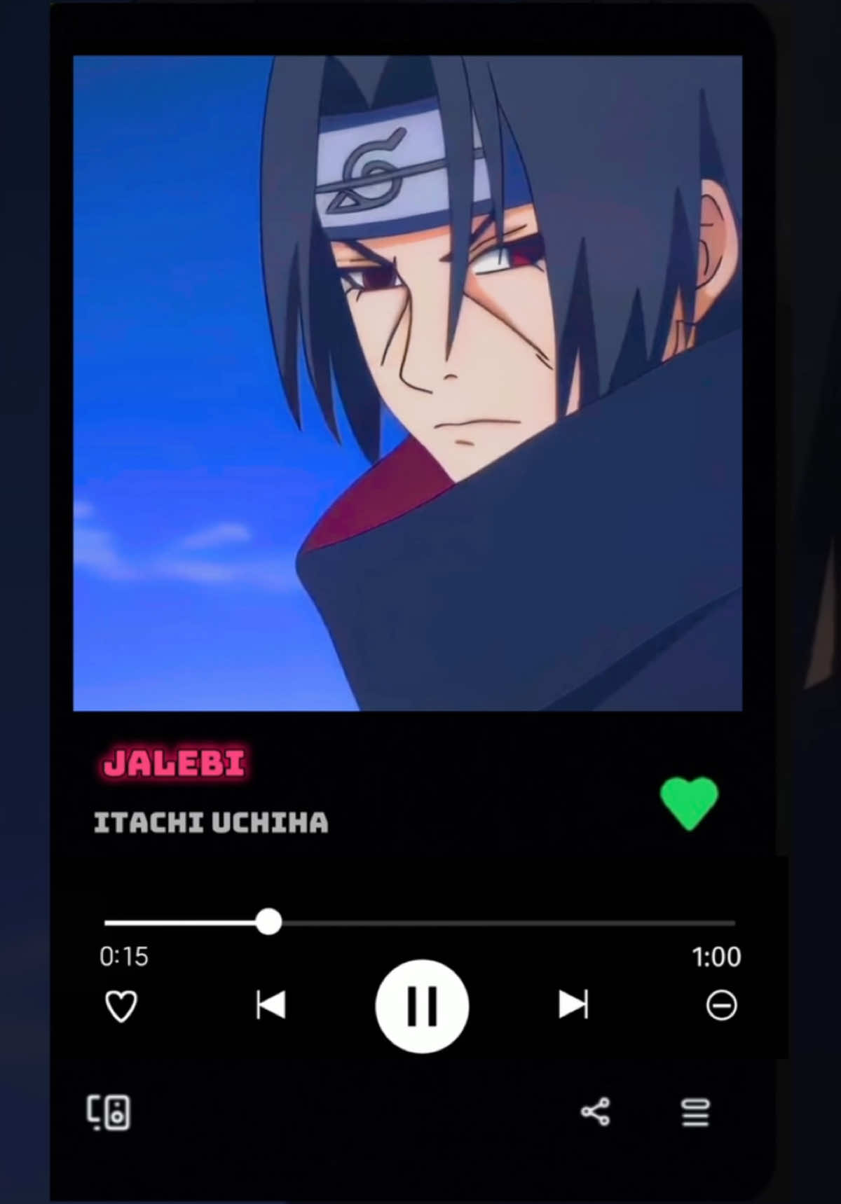 Itachi sings jalebi . . . . #itachiuchiha #itachi #jalebibaby #itachiedit  #animefyp #narutoshippuden 