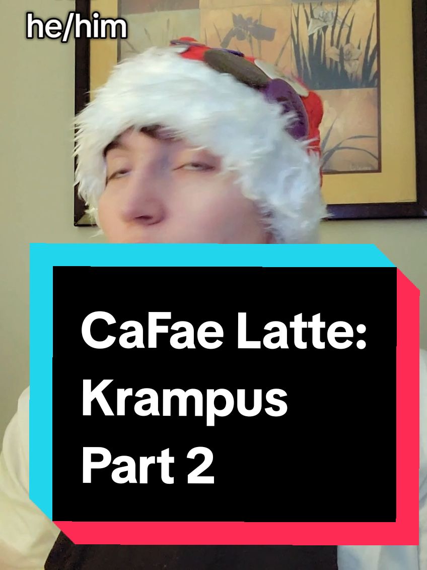 This is the part where I remind you that while I take inspiration from authentic source material, I also put my own spin on a lot of these myths/folktales/legends. #cafae #cafaelatte #krampus #holidayspecial #urbanfantasy #paranormal 