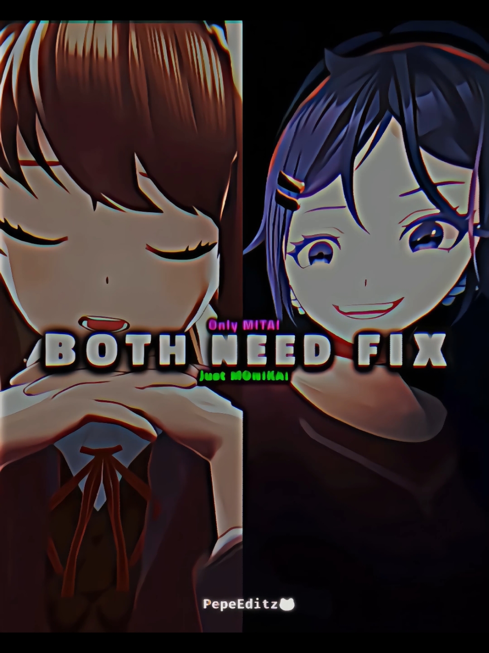 Mita vs Monika | Miside vs Doki Doki Literature Club #shorts #miside #mita #monika #ddlc #edit #fypシ゚ 