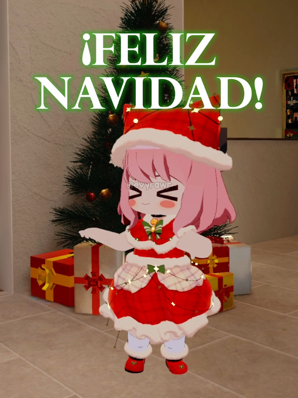 ¡FELIZ NAVIDAD Y FELICES FIESTAS! 🎄🎅🎁 #evyrawr #spyxfamily #vrchat #vr #vtuber #humor #navidad #christmas #funny #meme #fyp #foryou #viral #newyear #anyaforger 