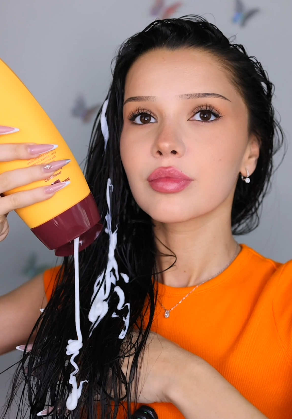 🧡 #haircareroutinetips#longhaircare#hairwashroutine#asmrhairbrushing#asmrhairsounds#hairasmr#rutinadecabello#asmrcabello#asmrshampooinghair  