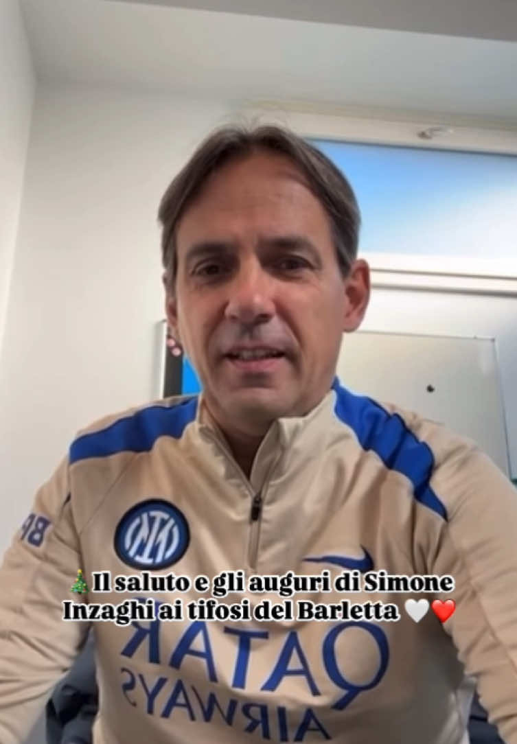 🎄Il saluto e gli auguri di Simone Inzaghi ai tifosi del Barletta 🤍❤️ 📹: Barletta Calcio Official - La casa del Barletta #ioamoilbarlettacalcio #barletta #inzaghi 