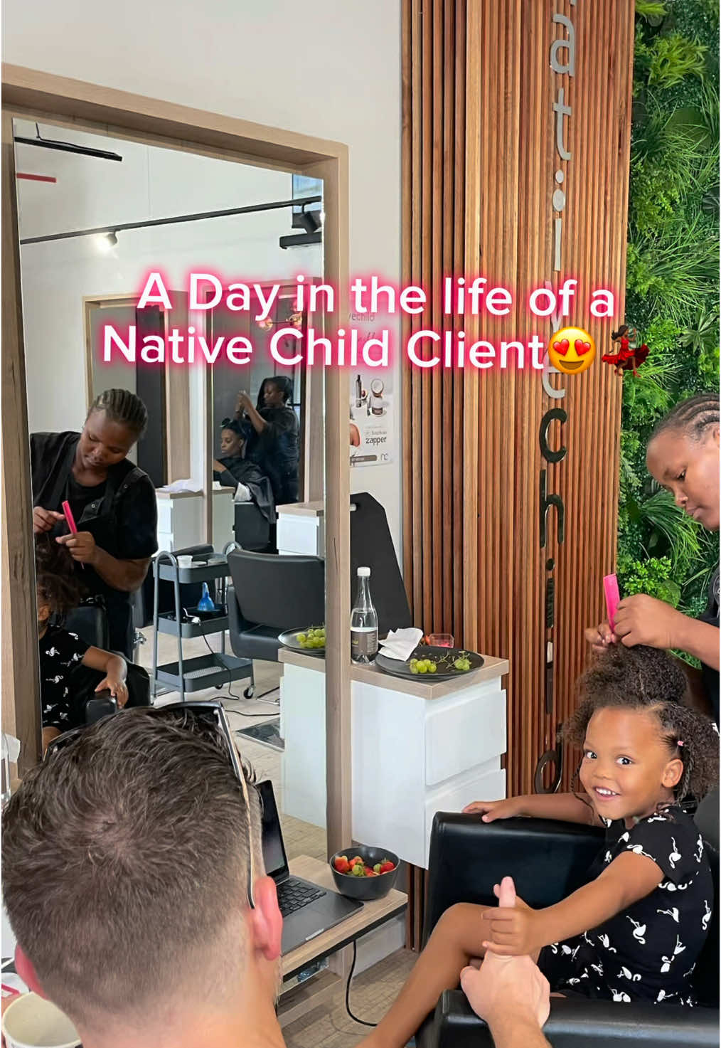 A Day in the Life of a Native Child Client 😍 Hair wash day just got easier thanks to Native Child Beauty Bar at the V&A Waterfront! Yoli had the most relaxing experience, and we loved the premium quality services for all hair types, from trims to styling, braids and treatments. The vibrant, inclusive atmosphere and affordable prices make it perfect for the whole family this festive season. While daddy and Yoli enjoyed their treatments, I even squeezed in a quick manicure, festive multitasking at its best💃🏾. @Nativechild  🎄 15% off until 31 December with our code Yoli15. ✨ Book now: https://www.fresha.com/a/nativechild-cape-town-cape-town-0b-dock-road-juceooo1. Walk-ins welcome! 📍 Address: 6 Dock Junction, Spaces, V&A Waterfront, Cape Town. #fyp #foryou #hairwashday #adayinthelife #fypp #dadanddaughter #girldad #dadsoftiktok #momsoftiktokclub #moms #nativechild #hair #naturalhair #nativechildbeautybar #nativechildcapetown  #foryou #viralvideo #viralpost #relatable #festivehair #trendingnow #healthyhairjourney 