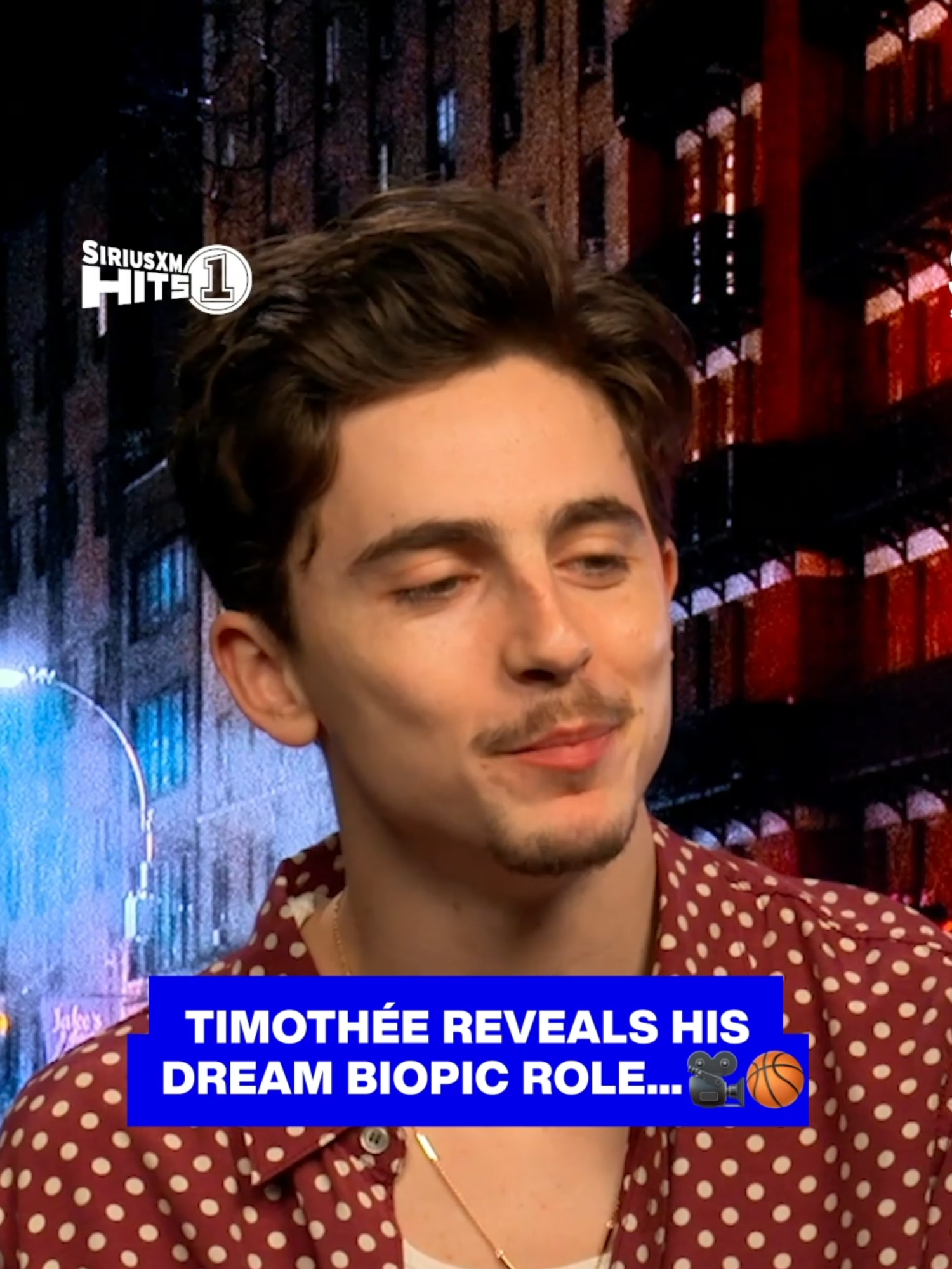 We reckon Timothée Chalamet would be Ernie Johnson's first draft pick 🙌 Hear the full @siriusxmhits1 interview at the link in the comments!