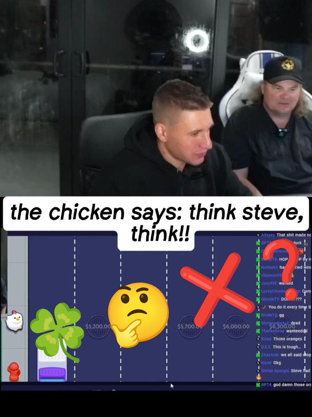 Think steve, think!! #clips #clip #stevewilldoit #kickstreaming #fyp 