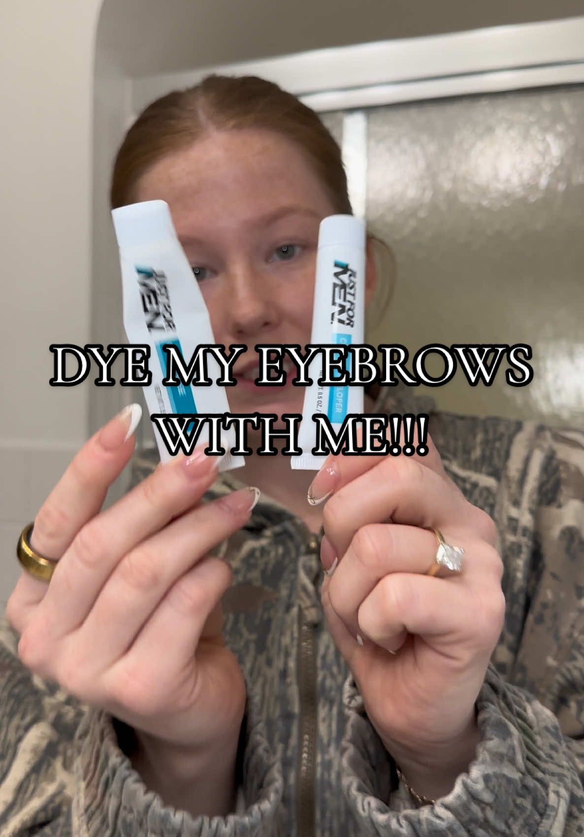 i have super blonde eyebrows and dying them saves soooo much time in the morning!! #eyebrows #eyebrowdye #DIY #athome #hacks #grwm #redhead #makeuptutorial #makeuphacks #justgirlythings #eyebrowhack 