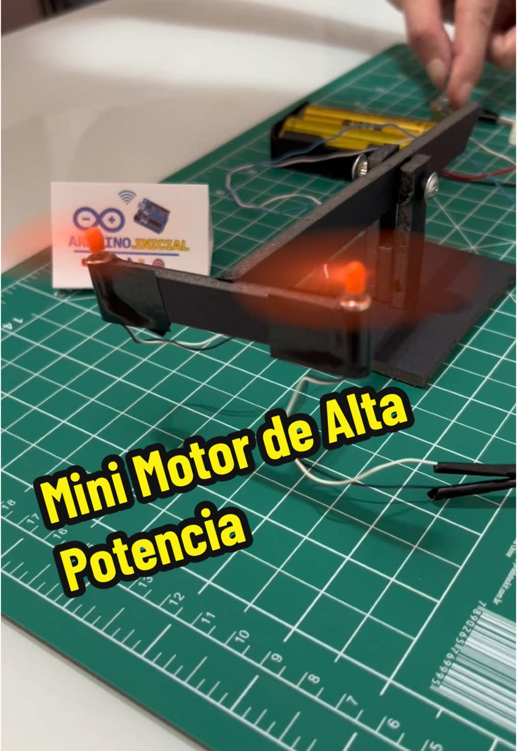 Motor DC 3.7V 50000RPM #arduino #ideiasincriveis #arduinotutorial #arduinoparainiciantes 