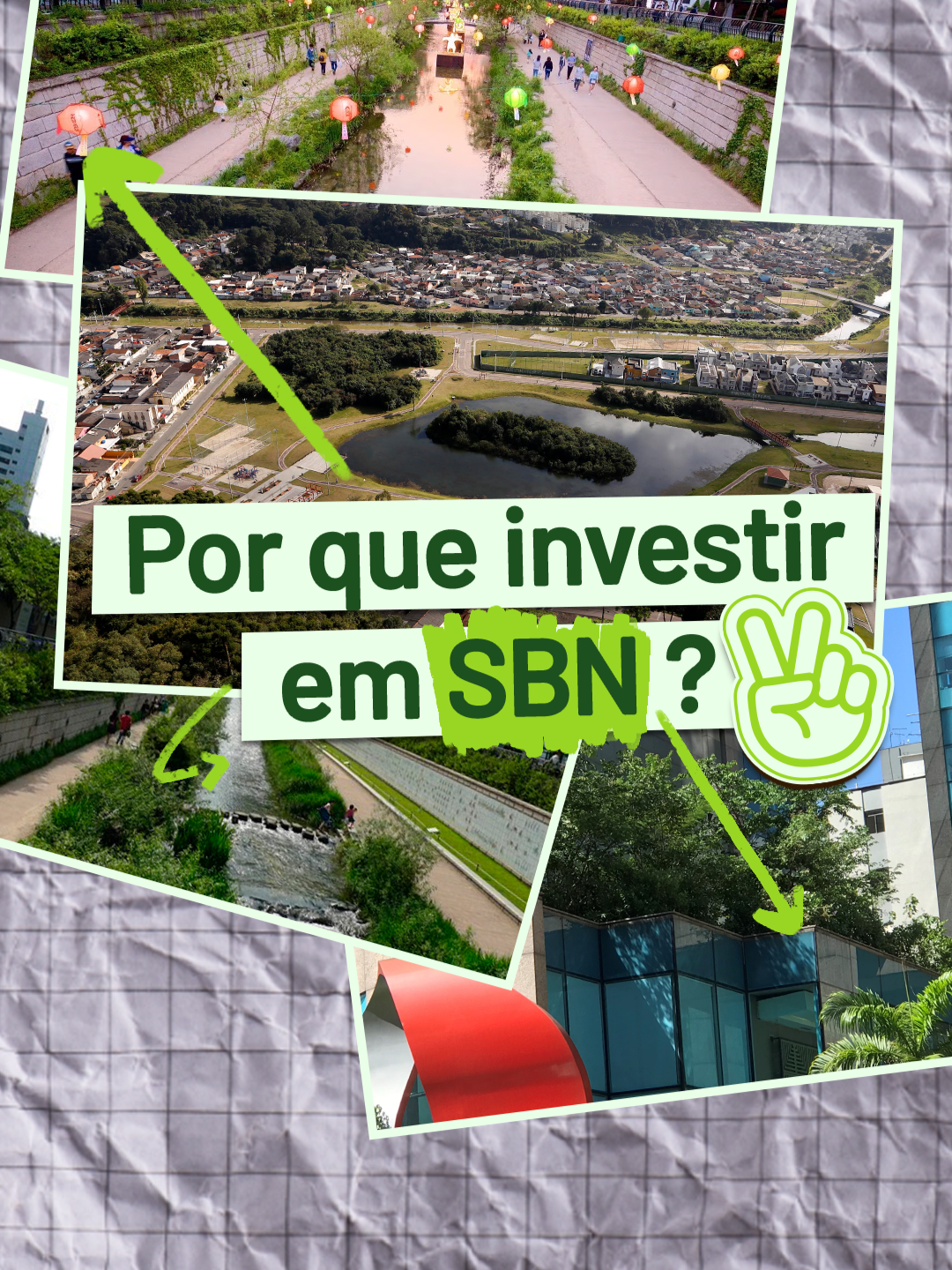 Você sabia que a natureza pode transformar a nossa vida nas cidades? As Soluções Baseadas na Natureza (SBN) são a chave para cidades mais resilientes e sustentáveis. 🌎💧 Com iniciativas que promovem áreas verdes, contenção de enchentes e redução das ilhas de calor, as SBN transformam o ambiente urbano, melhorando a qualidade de vida das pessoas e protegendo o futuro do nosso planeta. Elas também são uma tendência quando falamos em investimento, já que a economia e o futuro de todas as atividades dependem de um planeta em equilíbrio!🌱 #Natureza #SoluçõesBaseadasNaNatureza #MeioAmbiente #SBN