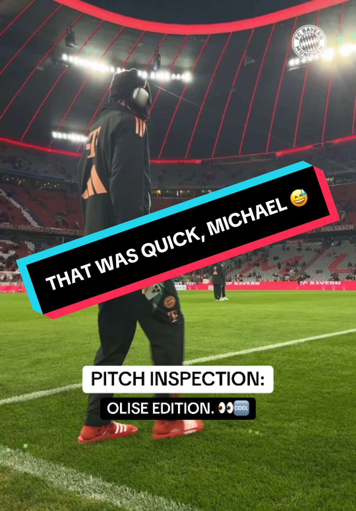 𝑸𝒖𝒊𝒄𝒌𝒆𝒔𝒕 𝒑𝒊𝒕𝒄𝒉 𝒊𝒏𝒔𝒑𝒆𝒄𝒕𝒊𝒐𝒏 you'll see today. 😅🌱 #Olise #FCBRBL 