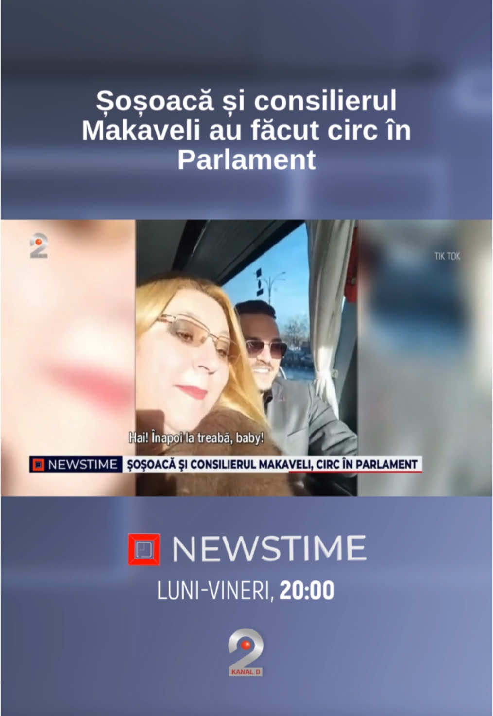 Diana Șoșoacă profită de notorietatea tiktokerului Makaveli și l-a luat sub aripa ei, drept consilier. ▪️L-a dus în Casa Poporului să-l arate lumii întregi, doar că acolo a urmat un circ în toată regula, deloc demn de un europarlamentar. ▪️Makaveli a continuat atacurile la adresa unor jurnaliști și a ironizat judecătorii Curții Constituționale. #newstime #kanald2 #dianasosoaca #sosoaca #makaveli #consilier #parlament #circ #europarlamentar #curteaconstitutionala 