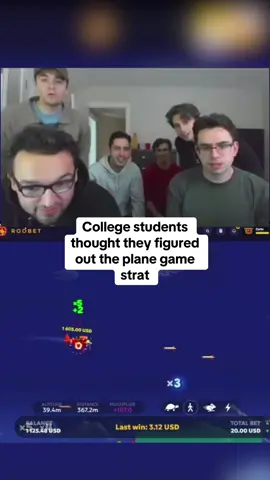 College students thought they figured out the plane game strat #kickstreaming 