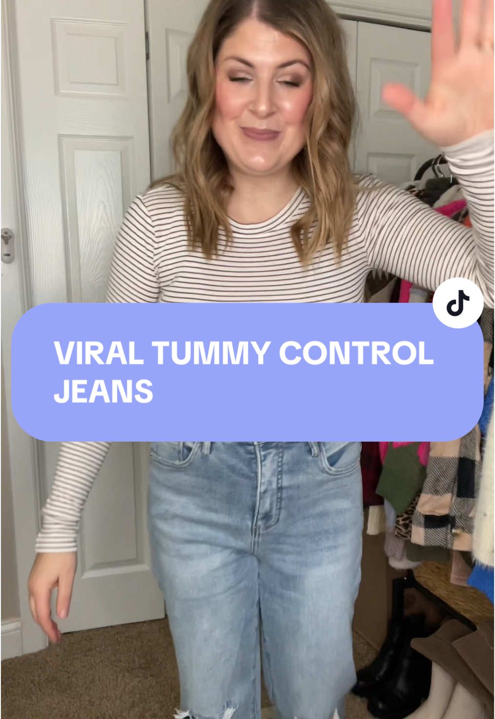 The greatest PSA of December‼️ SO GOOD👏🏼👏🏼 #tummycontrol #csectionmom #viralontiktok #jeansoutfit #momjeans #momfinds 