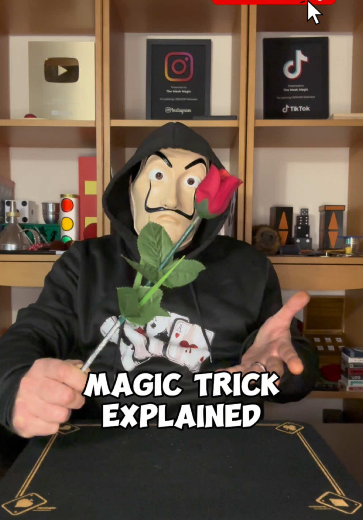 THE FANTASTIC ROSE | Magic Trick Explained #foryou #trending #magie #tricks #trend #magician #viral #perte #magic 