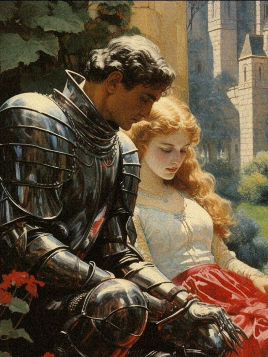 Courtly love #medieval #art #lovers #medievaltimes #knight #beauty #europe #medievaltiktok #fyp #fypp 