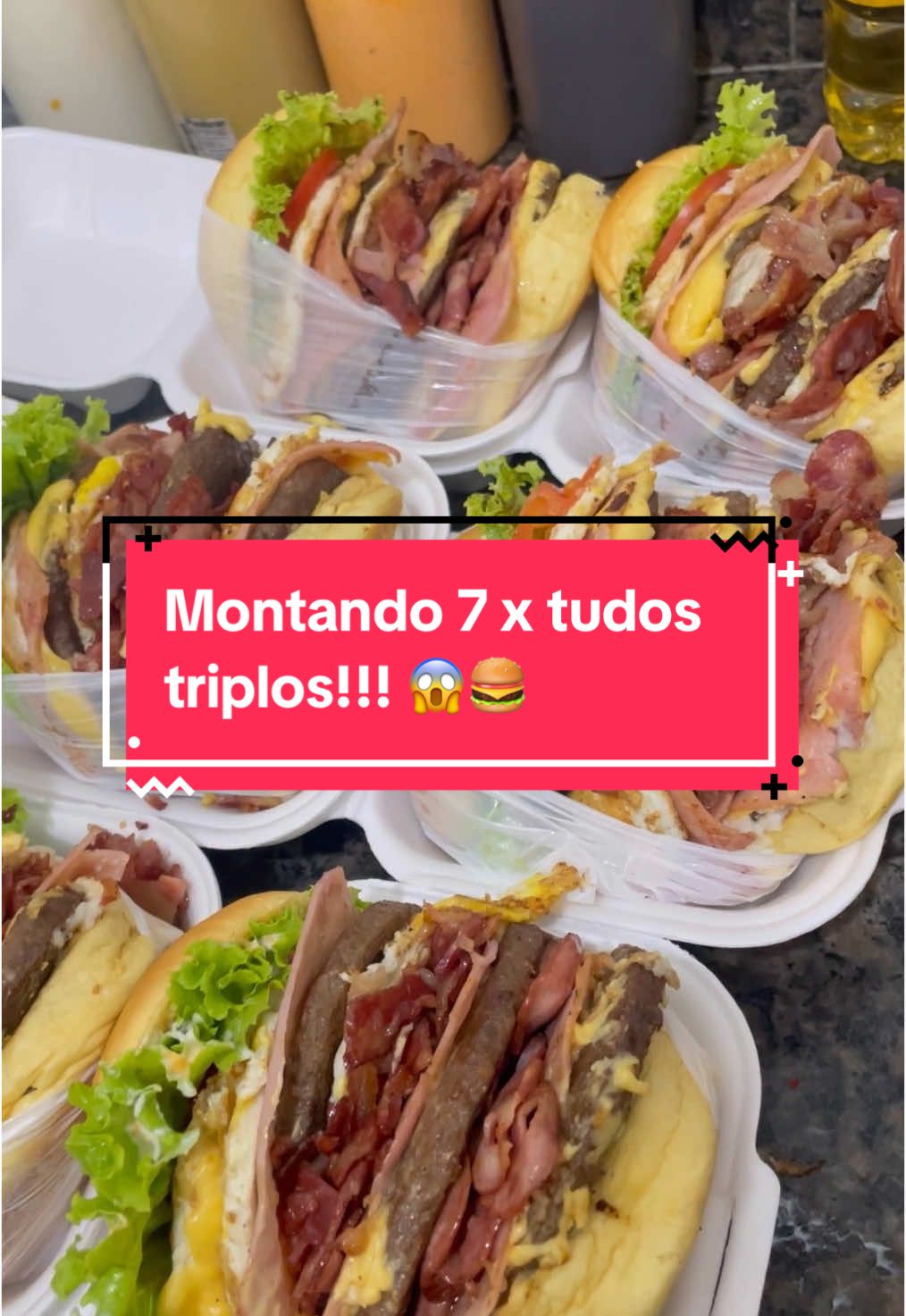 VOCÊ COMPRARIA? 👀 Montando 7 x tudos triplos!!! 😱🍔