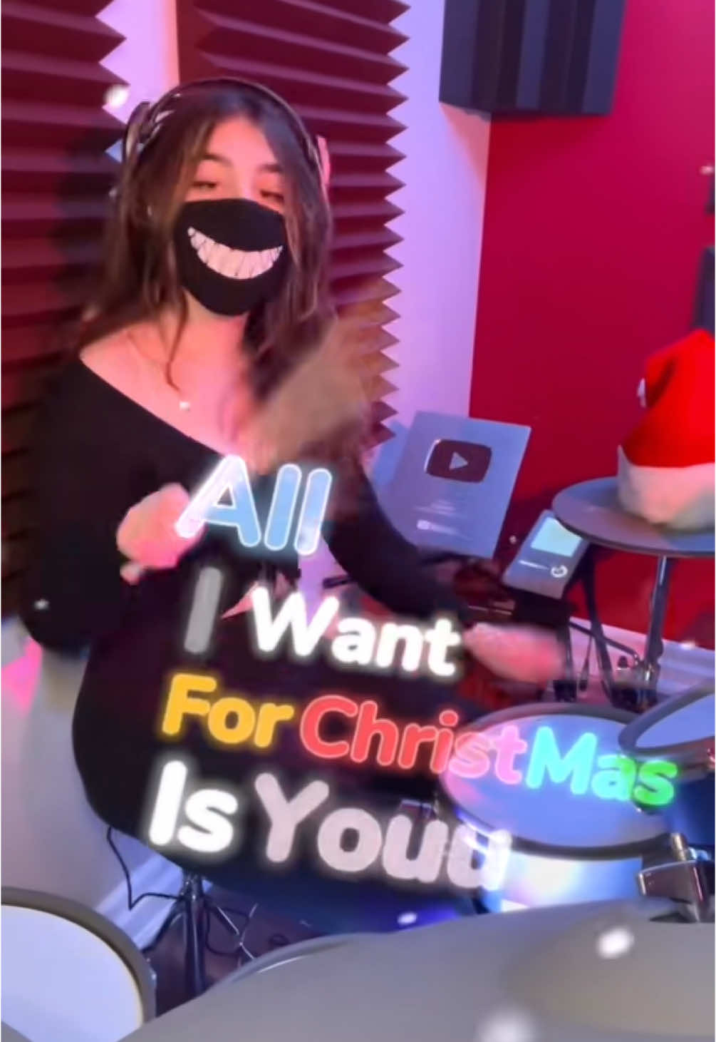 All I Want For Christmas 🎄@Mariah Carey #mariahcarey #alliwantforchristmas #drumcover #fyp  