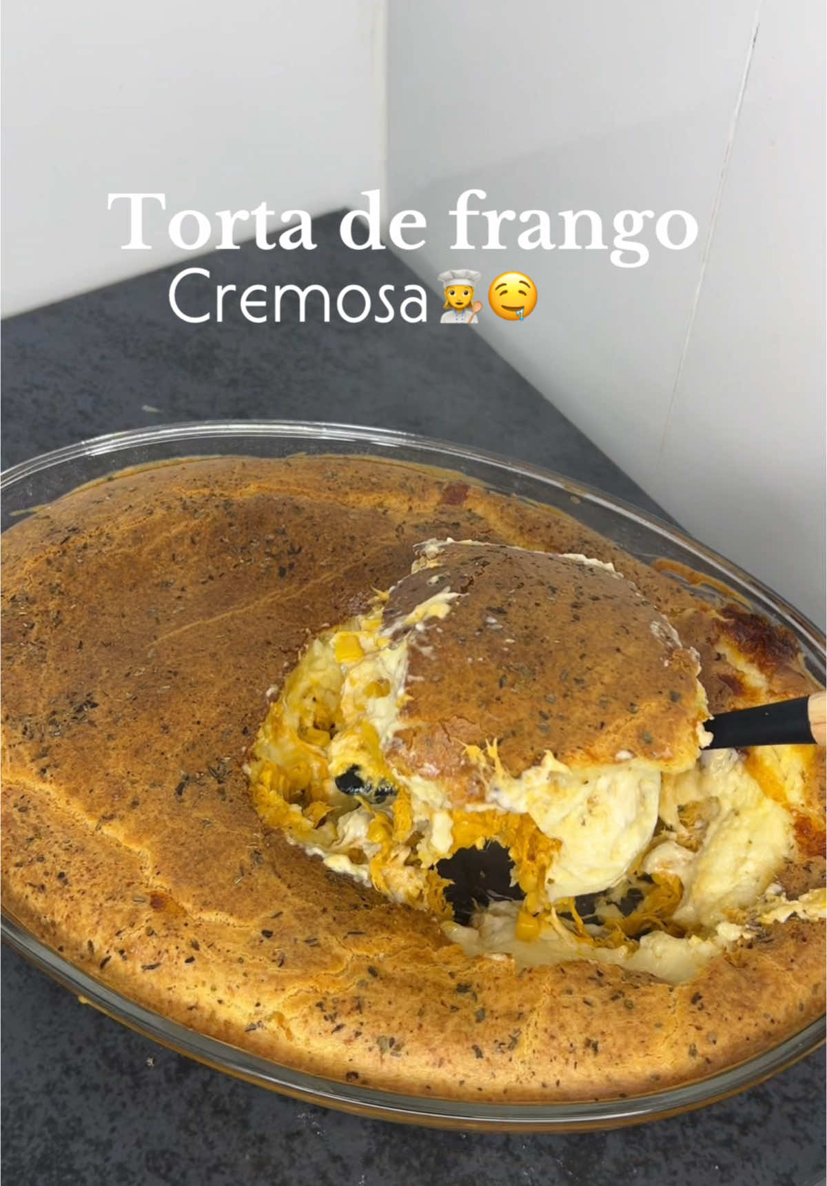 Torta de frango🤤🤤  #comida #tortadefrango #receita #comida #comidacaseira 