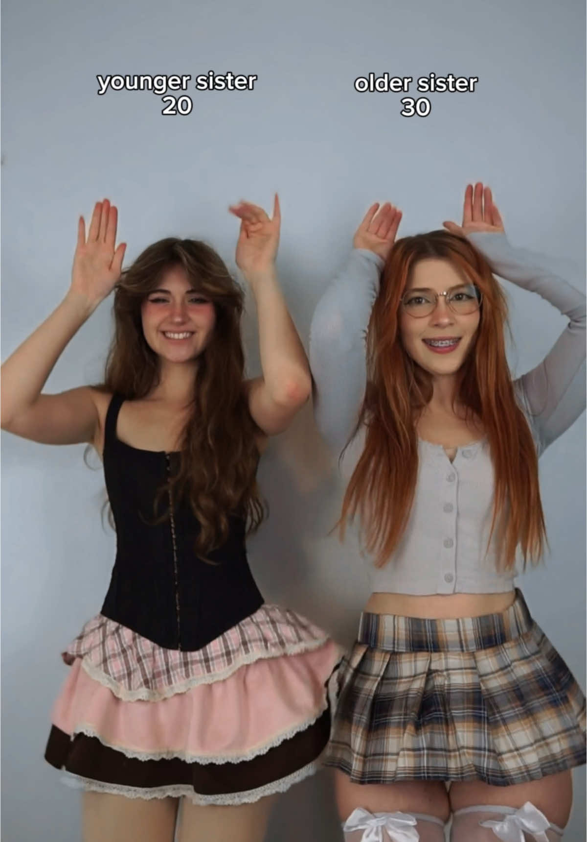 do we look our age? @Myah Rodriguez <3 #egirl #redhead #dance 