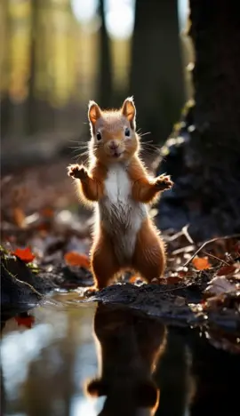 Gym Tonic Even woodland creatures need their morning workout! 🐿️ #Squirrel #gymworkout#gymlover #naturelover #wildlifelover #naturevibes #FunnyAnimals  #livewallpaper#aianimation  🎵Véronique et Davina - Gym Tonic