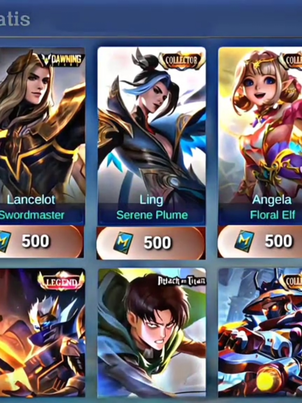 kapan lagi dapat skin gratis modal beli pake tiket dari pada ngga kepake buruan coba 😍 #mlbb #mlbbcreatorcamp #mlbbcreatorbase #mobilelegends_id #mobilelegendmalaysia 