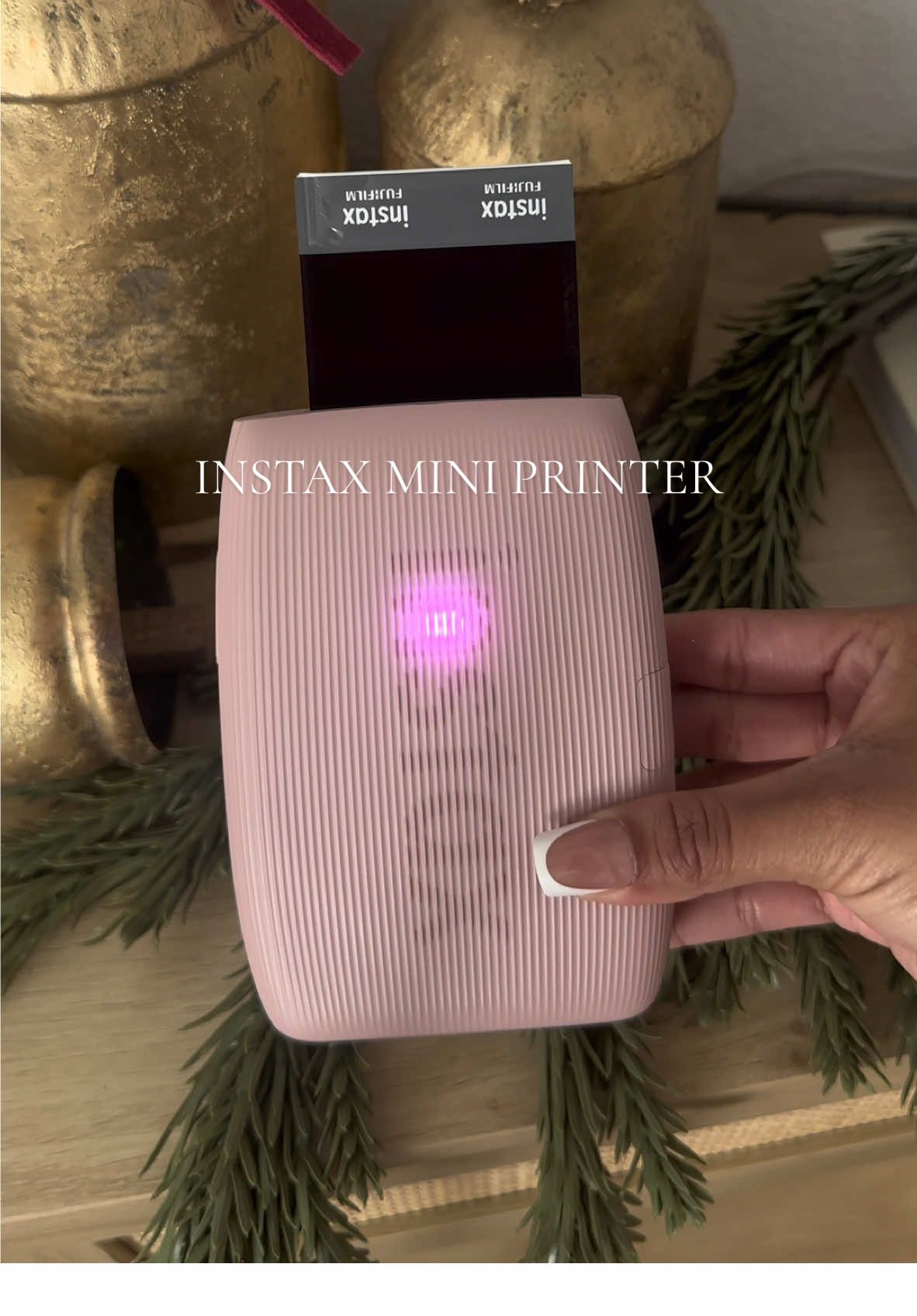 this instax mini link 3 smartphone printer will make the perfect christmas gift 🎀 Linked in my LTK (link in bi0)  #fujifilm #instax #instaxmini #photoprinter #polaroid #pink #filmcamera #aesthetic #photography 