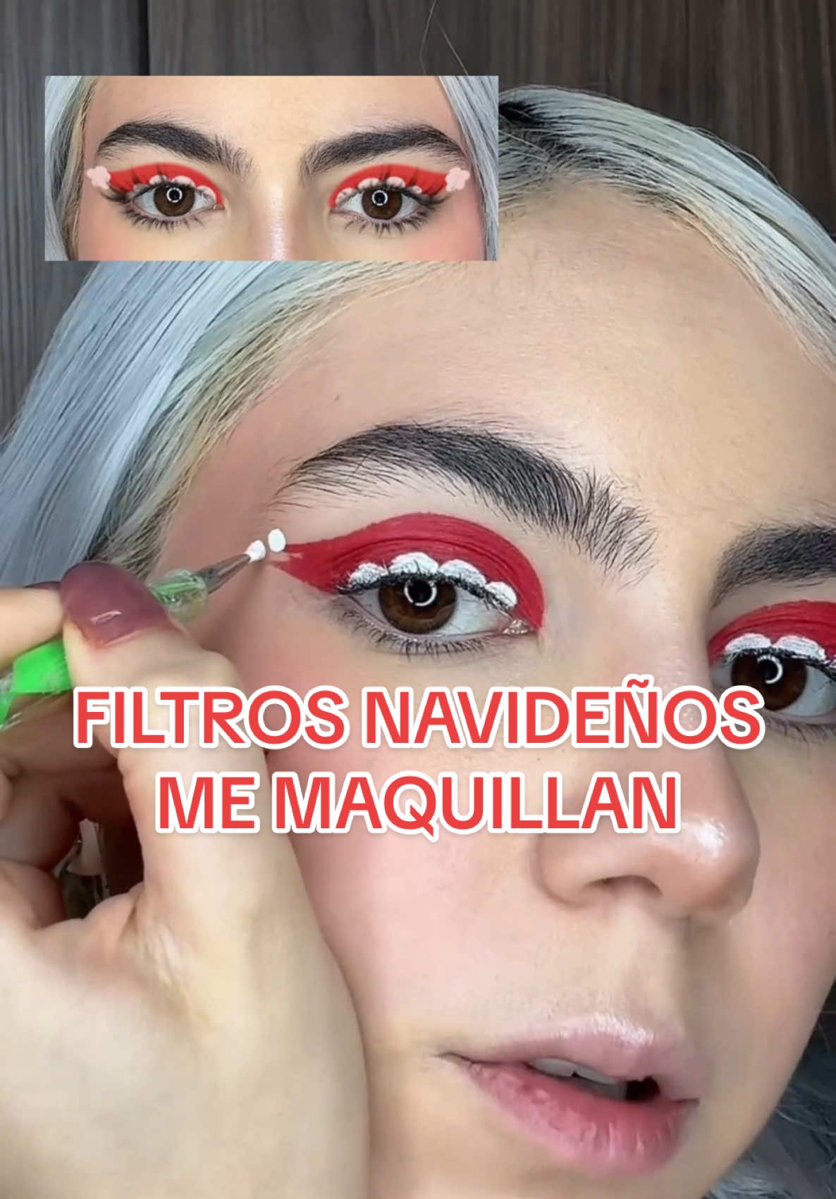 Es la peor combinación que he visto😶🤢 insta: @fer_jalil ✨ #maquillaje #navidad #ferjalil #filtros #navideños #reto 