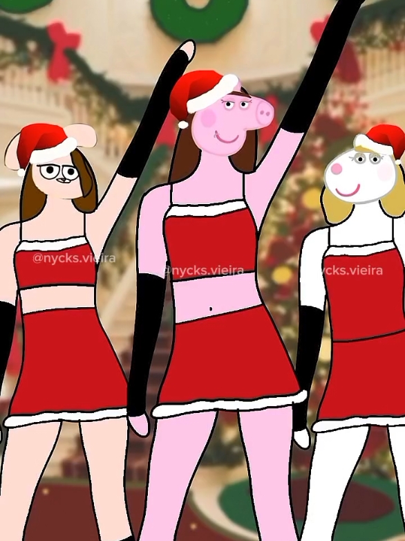 Natal chegando, eu e as best: #natal #peppapig #anais #suzy #dance #fy #thetiktokpeppa #trend