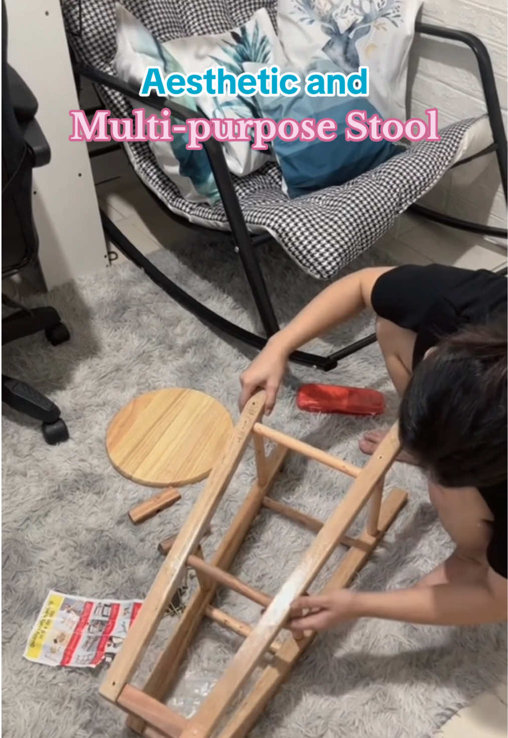 MULTIPURPOSE TALAGA #stool #multipurpose #aesthetic #plants #plantstand #kitchentable #kitchen #minibar #chair #table #teamkahoy #wood #wooden #woodentable #woodenchair #teamputiteamkahoy #teamputi 