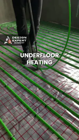 Underfloor heating is an efficient heating system that distributes heat evenly across the floor, eliminating visible radiators and optimizing space. It works through pipes with hot water or electric cables, providing a warm, uniform environment with lower energy consumption. #Construction #UnderfloorHeating #EfficientHeating #HomeComfort #EnergySaving