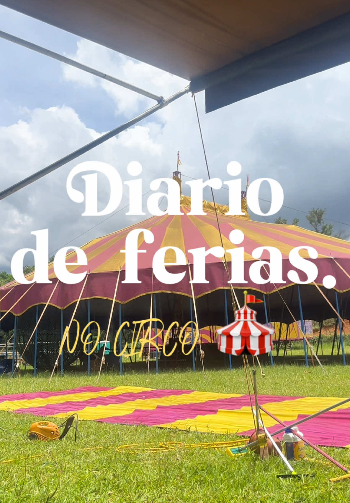 Diário de férias: no circo! EP1 🎪 Quase cai 2 vezes mas passo bem KKKK espero que acompanhem o novo quadro! ❤️ #marirobattini #circo 