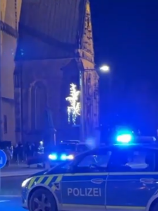 A car plowed into a crowd of people at a Christmas market in Magdeburg, Germany, on Friday, injuring multiple people, according to police. #germany #crash