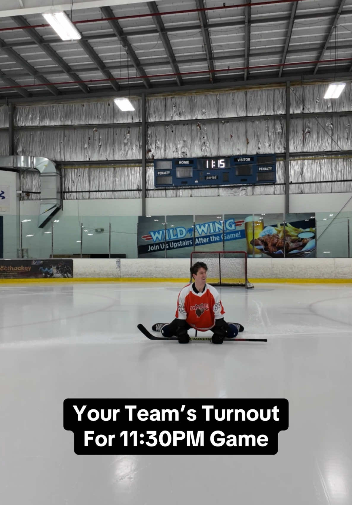 Tag a buddy who never shows up #hockey #hockeytiktoks #sports  📹: @CJ Hinds 