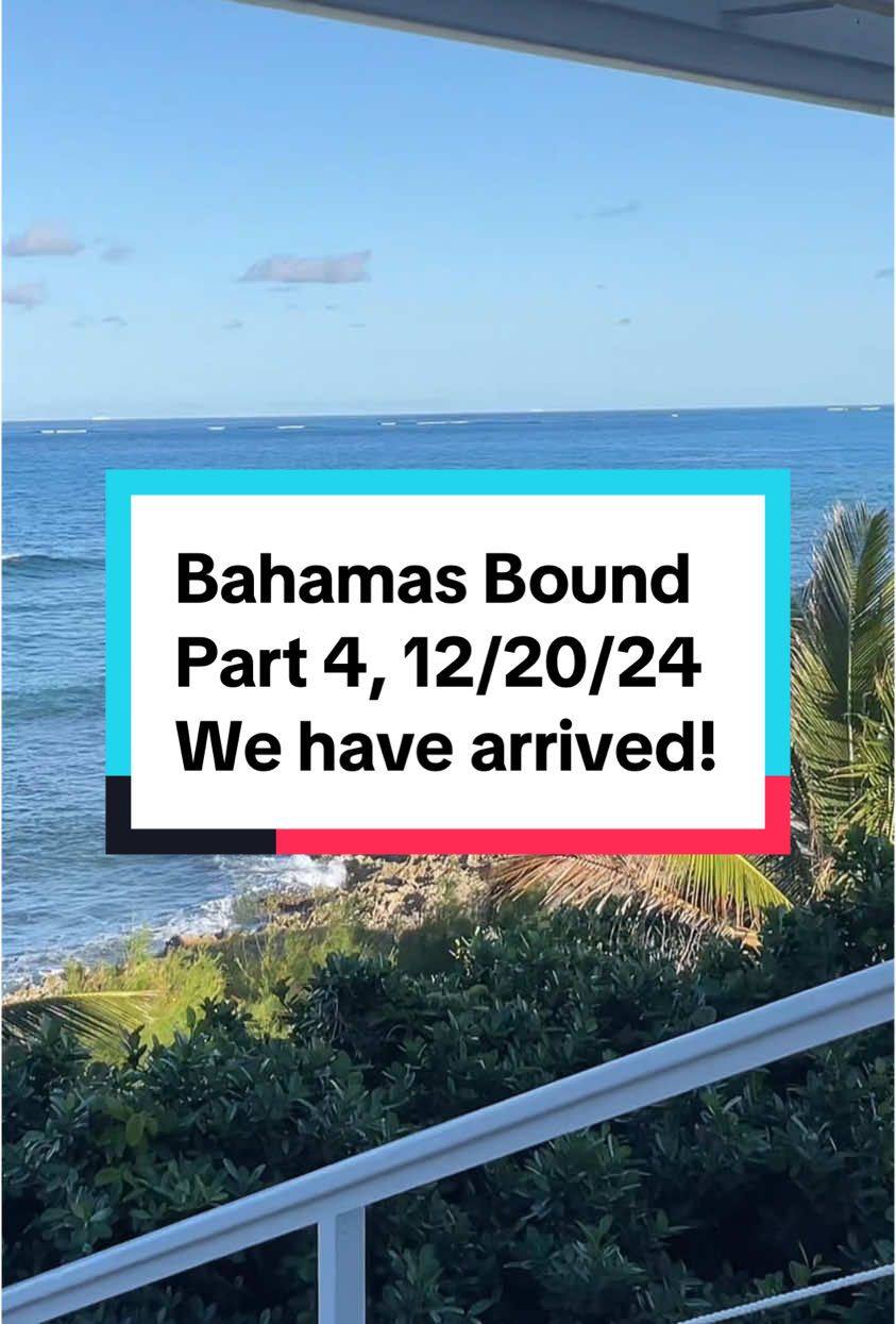 We made it! Back in our happy place!#bahamastiktok #bahamas #guanacay 