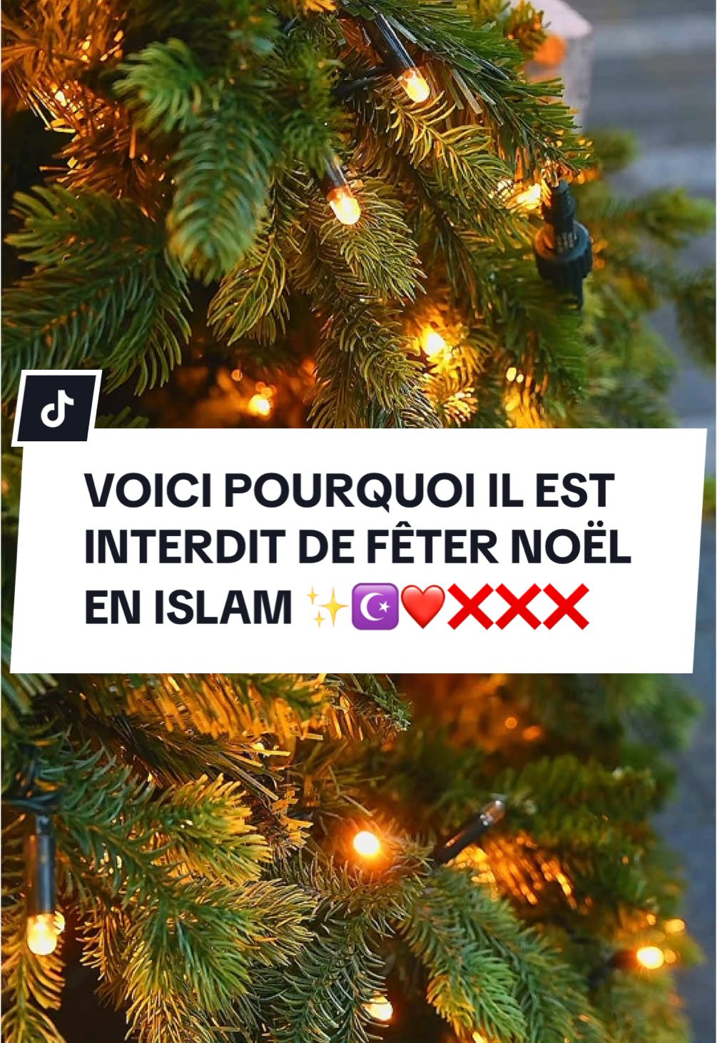 Voici pourquoi il est interdit de fêter Noël en islam.  #Allah #prophetmuhammad #francetiktok #vue #islamrappel #musulman #france🇫🇷 #fete #noel 