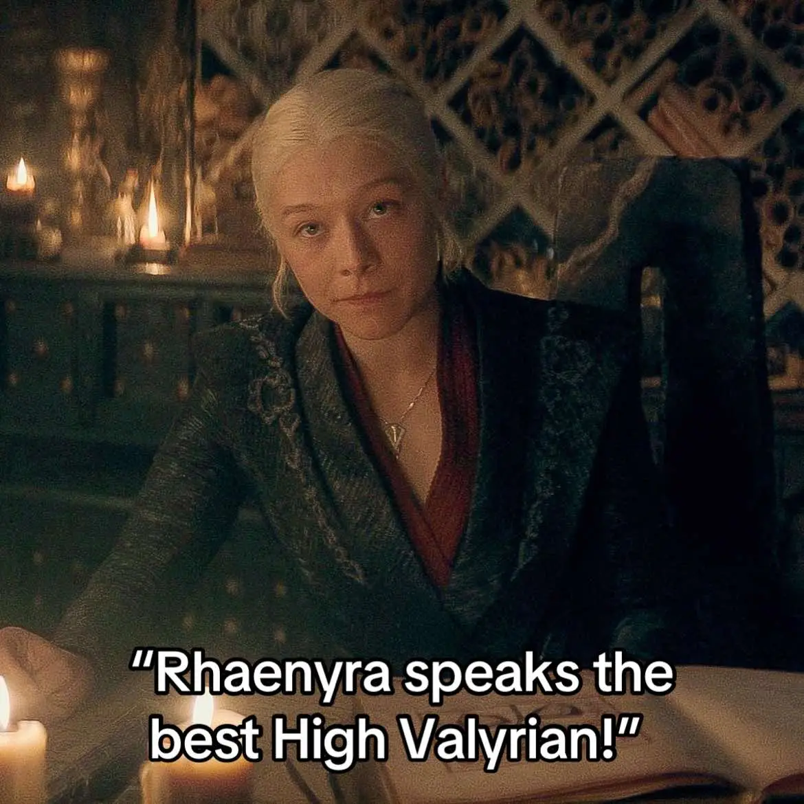 If im going to be honest its probably lucerys or rhaenyra as they have that amazing accent and the way they roll the R>>> but Daenerys speaking high valryian is so so so iconic it wins😭 #rhaenyratargaryen #daenerystargaryen #aemondtargaryen #houseofthedragon #highvalryian #lucerysvelaryon #aegontargaryen #alicenthightower #baelatargaryen #jacaerysvelaryon #foryou #fyp #elbruso #recommendations #hotd #hotds2 #HOTD 