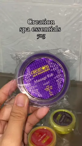Dapat may mga ganito tayo mii maasage rub spa essentials .  Legit mii made from Philippines!! #foryoupage #foryou #massagerub #massagerubcreation# #creationspaessential #fyp #fyppppppppppppppppppppppp 