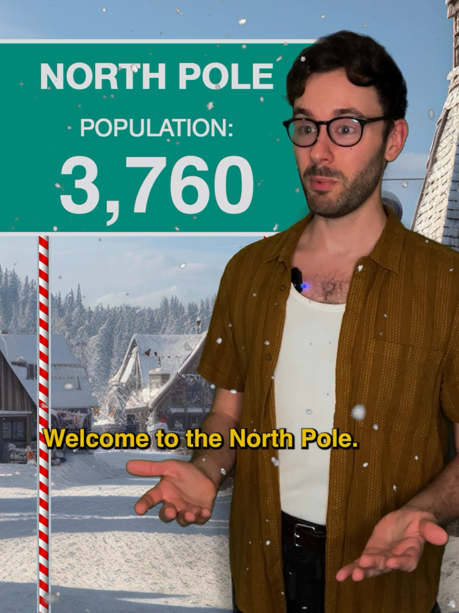 updating the population sign for the North Pole #loop