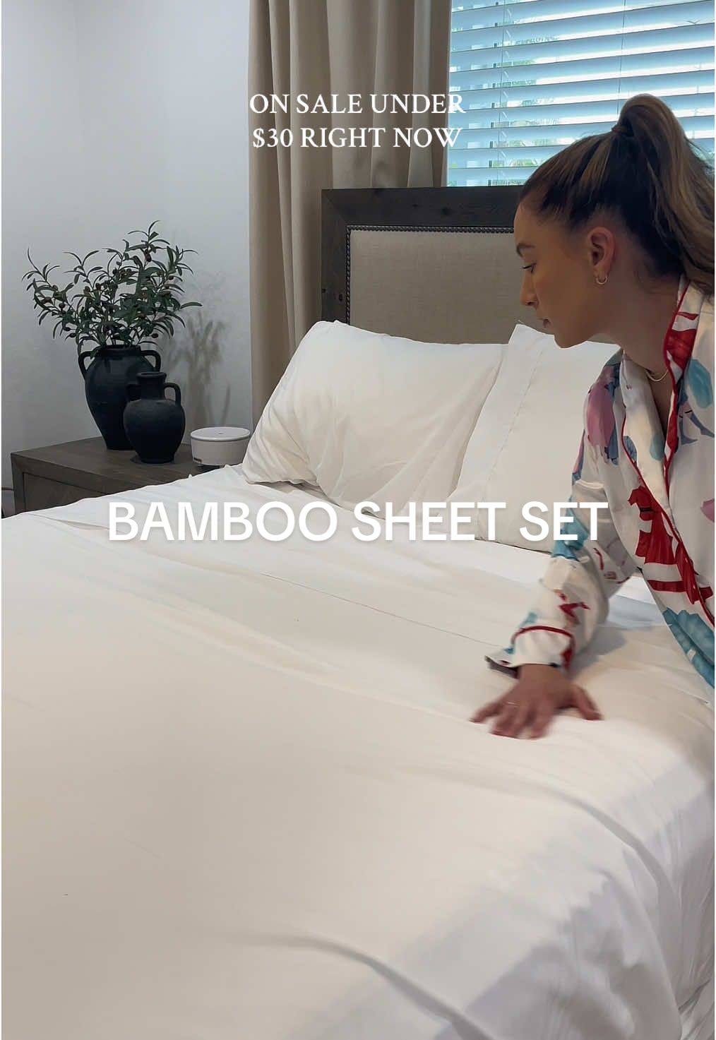 Okay these are def worth the hype! Cooling bamboo sheets, a MUST🤎 #bamboosheets #coolingsheets #bamboosheets #sheets #bedset 