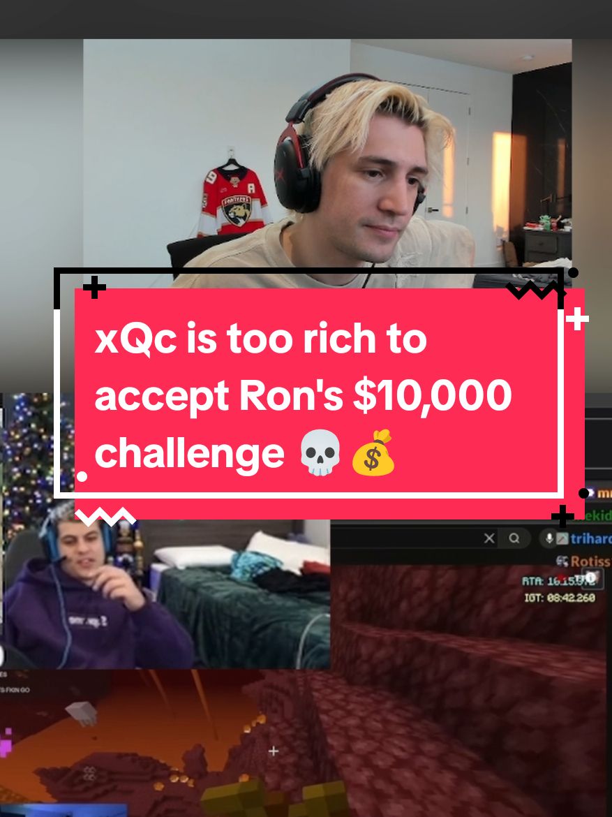 Ron wants to do a speedrun challenge for $10,000 with xQc but the money is too low for him 😭 10 spins 💀 #xqc #stableronaldo #faze #twitch #Minecraft #gaming #money #fyp @StableRonaldo 