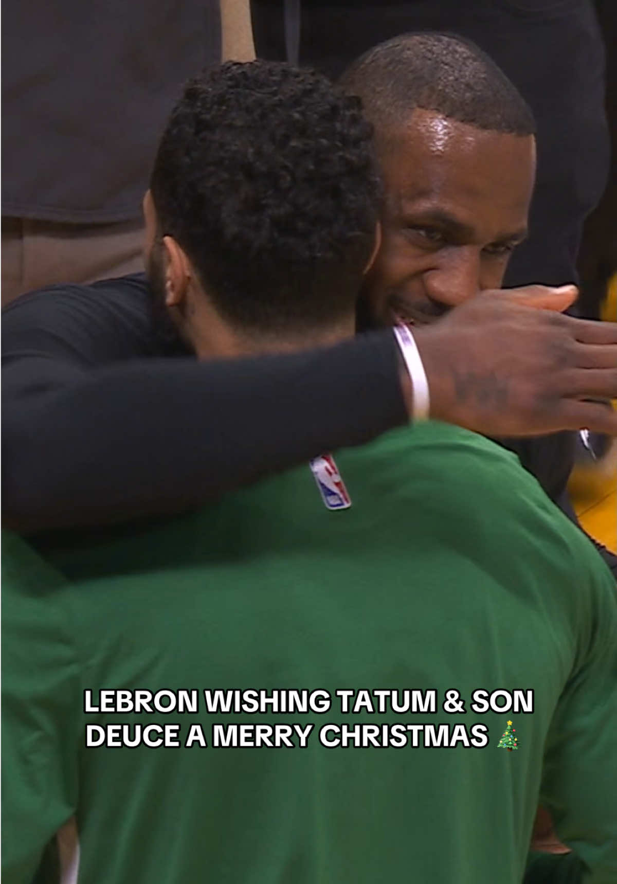 Another wholesome moment from 2023 🥹❤️ #NBAXmas #NBA #Basketball #LeBronJames #JasonTatum 