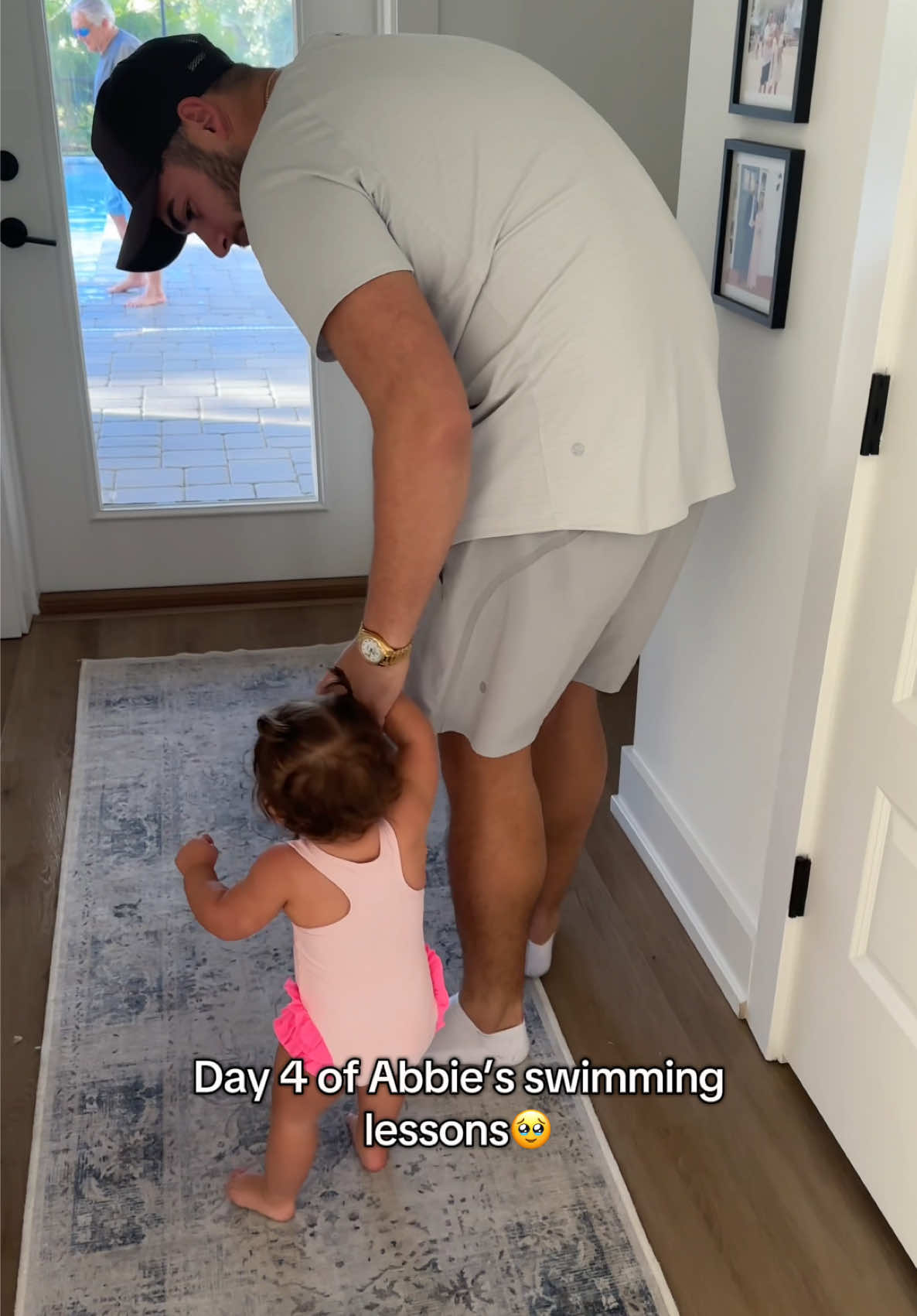 The way she’s turning so easily😳🥹 #fyp #thecarlins #swimming #cutebaby #trending #4u 