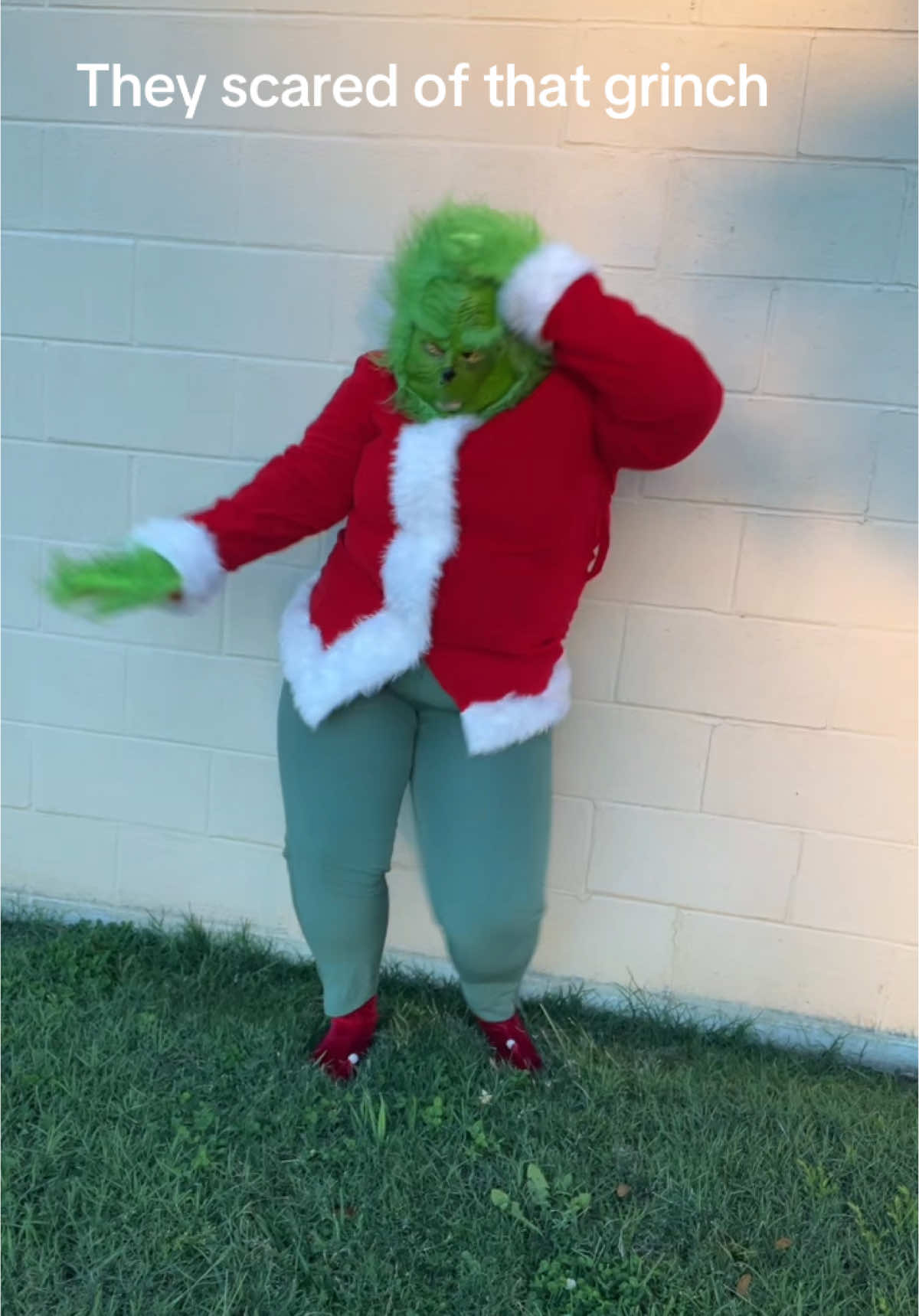 TheyScared of the grinch ..🫣💚🎄#grinch #fyp #2024 #christmas #dancing #g 