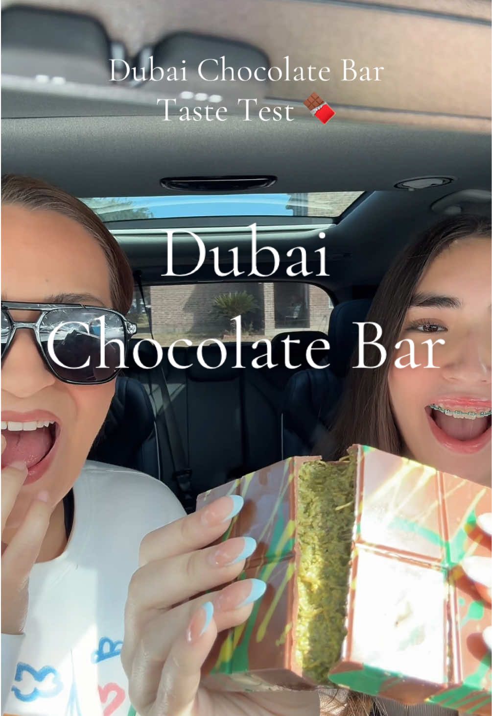 Omgggg this was so yummy! Not too sweet, just the right amount of crunch, 10/10!!  #dubaichocolate #pistachiochocolate #tiktokshopfinds #newyearnewaura #tastetest #mukbang #motherdaughter #girlmom  Dubai Pistachio Chocolate Bar TikTok Shop